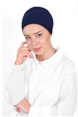 Düz Tesettür Penye Bone 1' Li Paket- Lacivert - 1