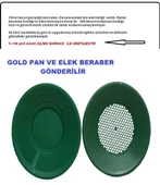 Yeşil Gold Pan Altın Eleği Tavası Set - Gold Pan Gold Pan Süzgeç Altın Bulma Yıkama Arama - 4