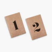 6 lı Rakam Kraft Defter - 3