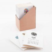 12 li Aylar Mevsim Ağaç Takvim Defter - 1