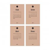 12 li Aylar Takvim Kraft Defter - 3