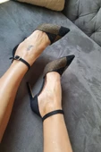 036 4179 Topukla Kadın 10 cm Topuklu Taşlı Abiye Ayakkabı - 3