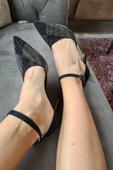 036 4179 Topukla Kadın 10 cm Topuklu Taşlı Abiye Ayakkabı - 11