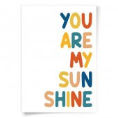 You Are My Sunsine Sen Benim Gün Işığımsın Afiş Poster - 50x70 cm Boy Afiş - 2