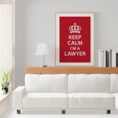 Avukatlara Özel Çerçevesiz Poster Keep Calm I'm a Lawyer 50x70 cm - 1