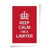 Avukatlara Özel Çerçevesiz Poster Keep Calm I'm a Lawyer 50x70 cm - 2