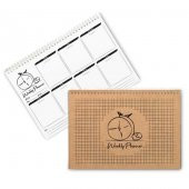 Haftalık Planlayıcı (Sümen) - A4 Boy Kraft Kapak - Bisiklet Saat Tasarımlı - 1