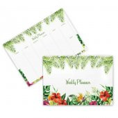 Haftalık Planlayıcı (Sümen) - A4 Boy Yeşil Çiçekli - 1