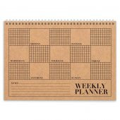Haftalık Planlayıcı (Sümen) Günler - A4 Boy Kraft Kapak - 2