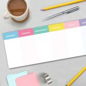 Renkli Günler Haftalık Planlama Defter Colorful Days Weekly Planner - 1