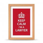 Avukatlara Özel Çerçeveli Poster Afiş Keep Calm I'm a Lawyer - 21x30 cm A4 Boy - 2