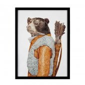 Ayılı Poster Çerçeve - 30x40 cm Büyük Boy - 1