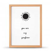 You Are Sunshine Sen Gün Işığımsın Çerçeveli Afiş Poster - 30x40 cm Büyük Boy - 5