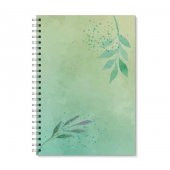İkili Çiçekli A5 Spiralli Defter - 3