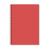 Üçlü Kırmızı Çiçekli A5 Spiralli Defter - 4