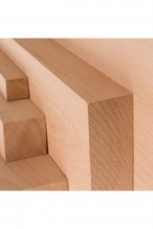 iAhşap 6x6 cm Kayın Kereste Çıta Taslak Tahta ve Ahşap Blok - 2