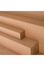 iAhşap 6x6 cm Kayın Kereste Çıta Taslak Tahta ve Ahşap Blok - 3