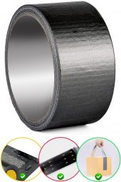 Bondit Güçlü Takviye Tamir Bandı Duct Tape Siyah 48x10 metre 5 ADET - 2
