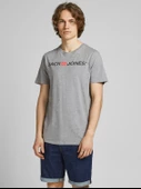 JACK JONES Yazılı Erkek Tişört 12137126 thumbnail 1