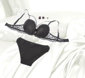 Dantelli, Çapraz Askılı Sütyen- Külot Takımı - 5