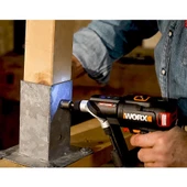 WORX WX177 20Volt/2.0Ah Li-ion Döner Kafa ve Çift Mandrenli Profesyonel Kömürsüz Şarjlı Matkap + 6 Parça Uç - 5