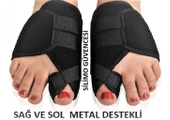 Halluks Valgus Gece Teli Ayak Baş Parmak Yönelmesi Parmak Koruyucu Kılıf Bedensiz 1 Çift - 6