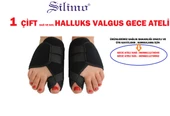 Halluks Valgus Gece Teli Ayak Baş Parmak Yönelmesi Parmak Koruyucu Kılıf Bedensiz 1 Çift - 2