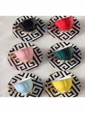 Universal Porselen 6lı Renkli  Fincan Takımı thumbnail 1