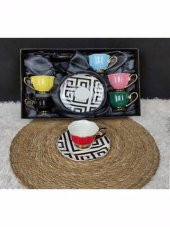 Universal Porselen 6lı Renkli  Fincan Takımı thumbnail 2