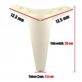 Mobilya Kanepe Sehpa Puf Koltuk Ayağı Aytaşı Baza Ayak 20 cm - 3
