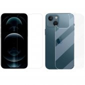 iPhone 13 Mini Ekran Koruyucu Ön ve Arka Temperli Cam - 1