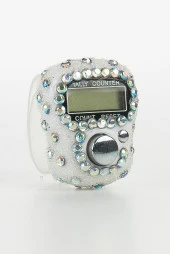 Taşlı Zikirmatik - Dijital Yüzük - Beyaz - 1