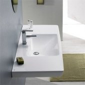 Turkuaz Cerastyle Porto D Etajer Uyumlu Lavabo 85x48 cm - 1