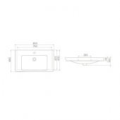 Turkuaz Cerastyle Porto D Etajer Uyumlu Lavabo 85x48 cm - 3