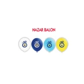 Vatan Balon Nazar Boncuğu Baskılı Koyu Mavi 100 LÜ VT912 - 1