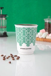 StarCoffee 1 ADET Cappucino, Filtre Kahve, Çay, Nescafe Fincan, 310 Ml. Kulpsuz Kupa - 1