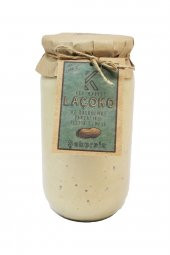 Laçoko Şekersiz Katkısız Glutensiz Vegan Doğal Az Kavrulmuş Çiğ Parçacıklı Extra Crunchy Fıstık Ezmesi 1 KG - 1