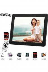 10 Inç Lcd Ekran Dijital Fotoğraf Çerçevesi Müzik Çalma Video+mp3 - 1