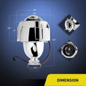 Nilight H1, H4/H7 2.5" BI-XENON Far Dönüşüm Kiti - 2