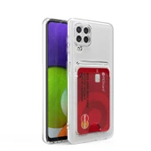 Galaxy A12 Kılıf Setra Kartlıklı Şeffaf Silikon Kılıf thumbnail 1