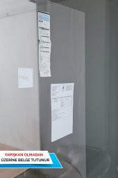 1  Şeffaf - 1  Beyaz Yapışkansız Tutunan Akıllı Kağıt * 60-100 Cm * (2'si Bir Arada) - 5