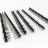 1x40 Pin 2.54mm Dik Açı Tek Sıra Pin Header  90° İğne Konnektörü x 1  Adet  (rf055) - 1