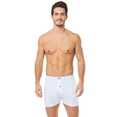 Tutku Erkek Penye Düğmeli Düz Boxer - 1