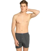 Tutku Erkek Penye Düğmeli Düz Boxer - 2