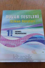 DUVAR TESTLERİ  ( Çıkan Sorular  )  1. SINIF GENEL MUHASEBE - 1