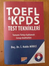 TOEFL&KPDS TEST TEKNİKLERİ - TAMAMI TÜRKÇE AÇIKLAMALI CEVAP ANAHTARLARI (CD'SİZ) - 1
