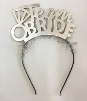Team Bride Yazılı Alyanslı Gümüş Renk Parti Tacı - 1