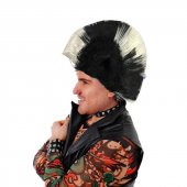 Mohican Mohawk Punk Peruk - 70 li 80 li Yıllar Peruk Model 5 - 1