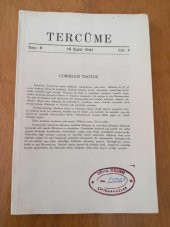 TERCÜME  SAYI: 9   *  CİLT: II  *   19  Eylül  1941 - 1