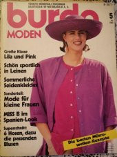 BURDA  MODEN  ( Türkçe İzahlı Burda Mecmua )  5  Mai 1989 / 2 Patronlu Pafta + 1 Türkçe İzahlı Anahtar - 1